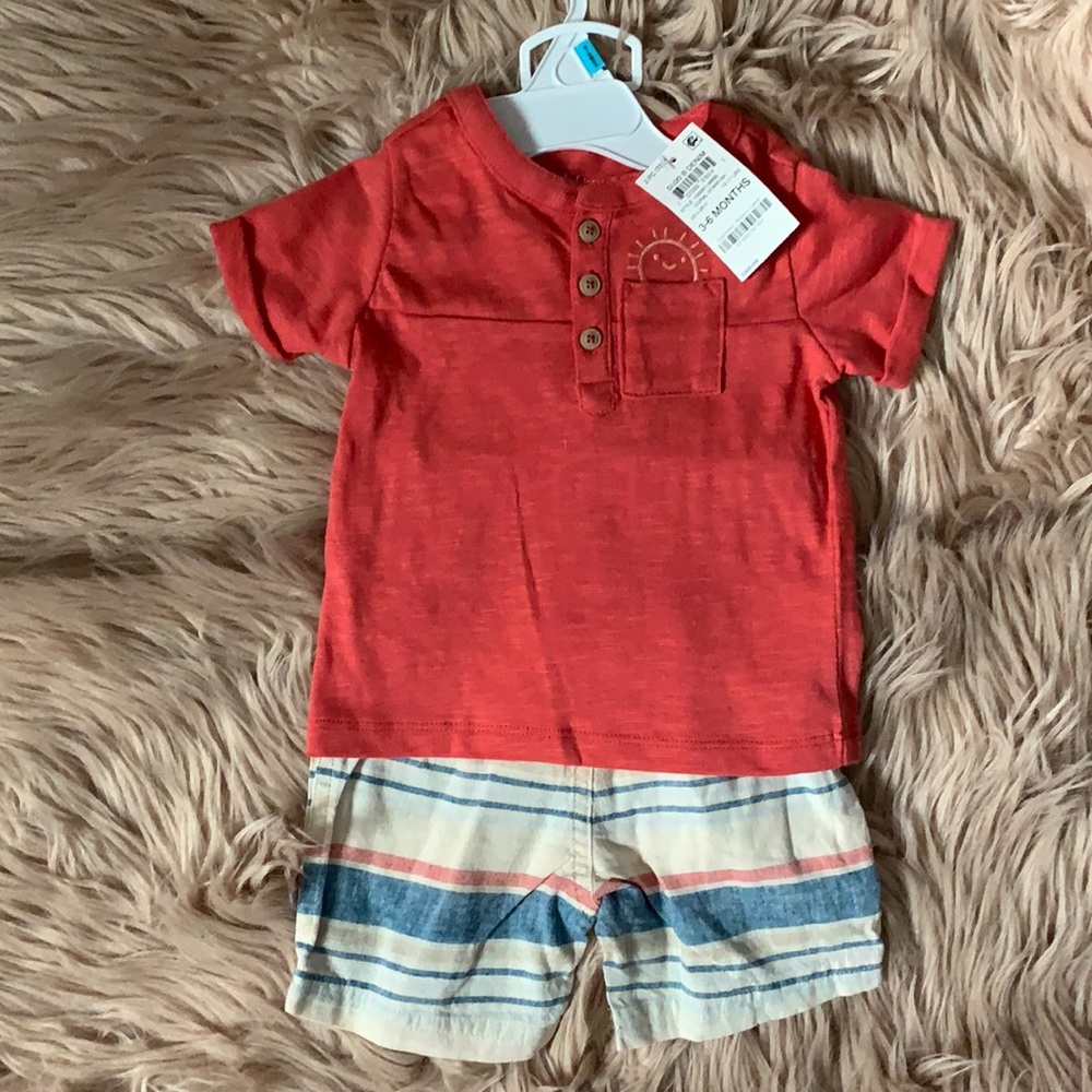 NWT baby short & top set